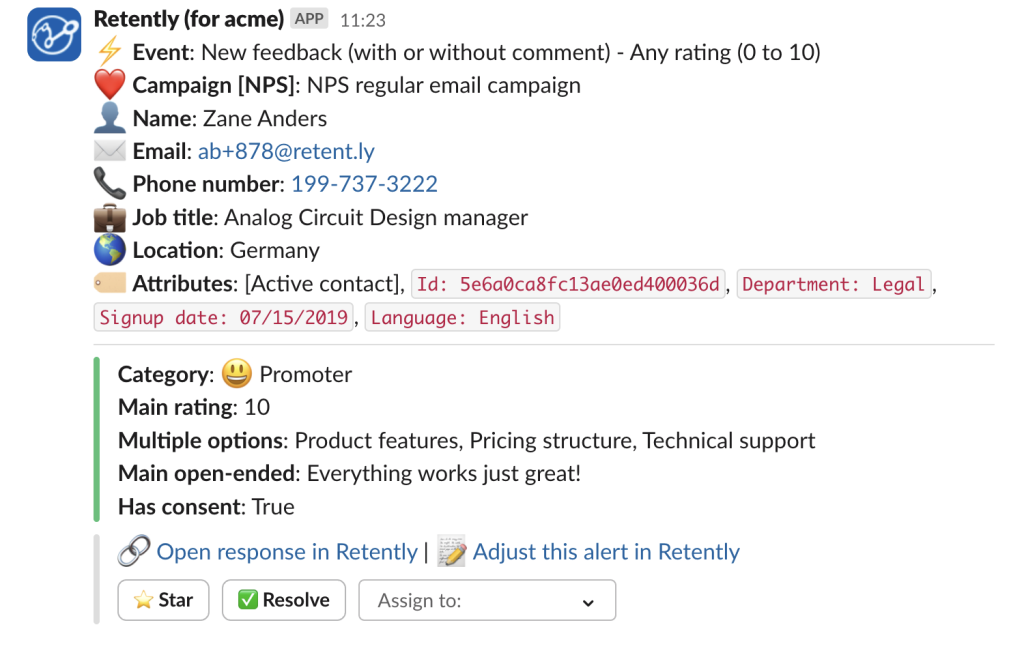 Slack feedback management Slack feedback management